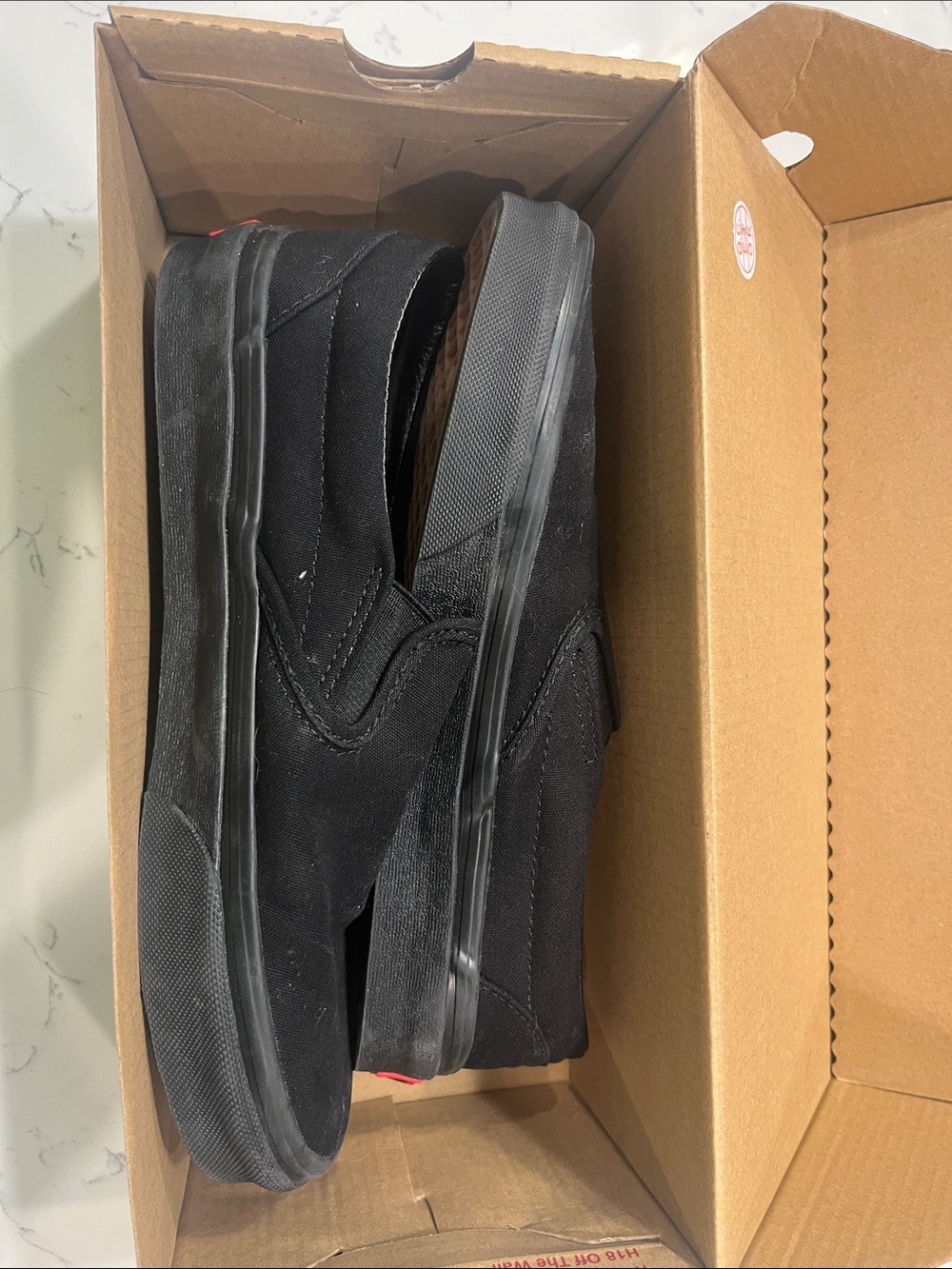 Vans Classic Slip-On Loafers in Black - Picture 3 of 4